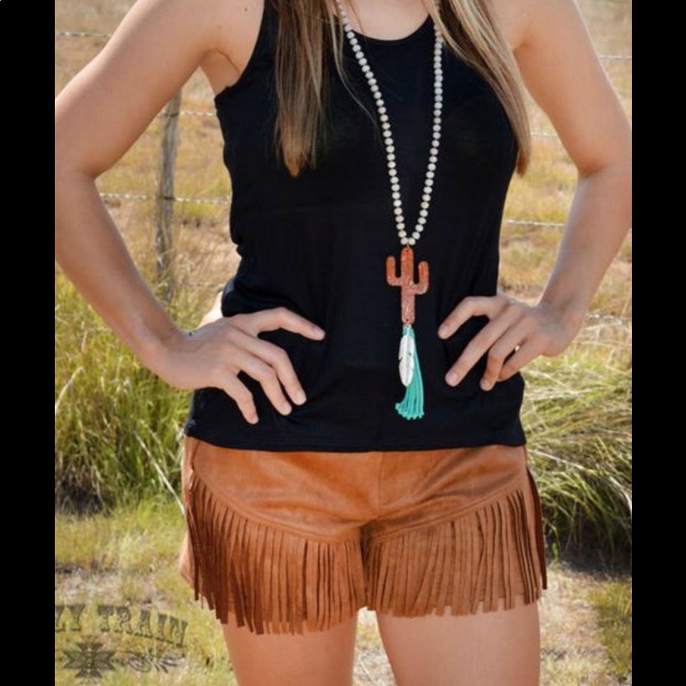NWOT! [Crazy Train] Fringe Shorts